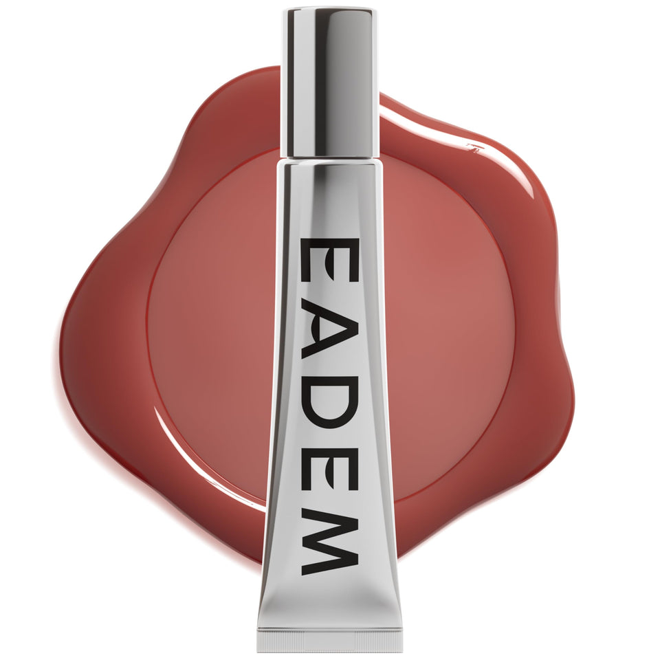EADEM jar front view showing Burnt Malai shade and luxurious packaging benefit