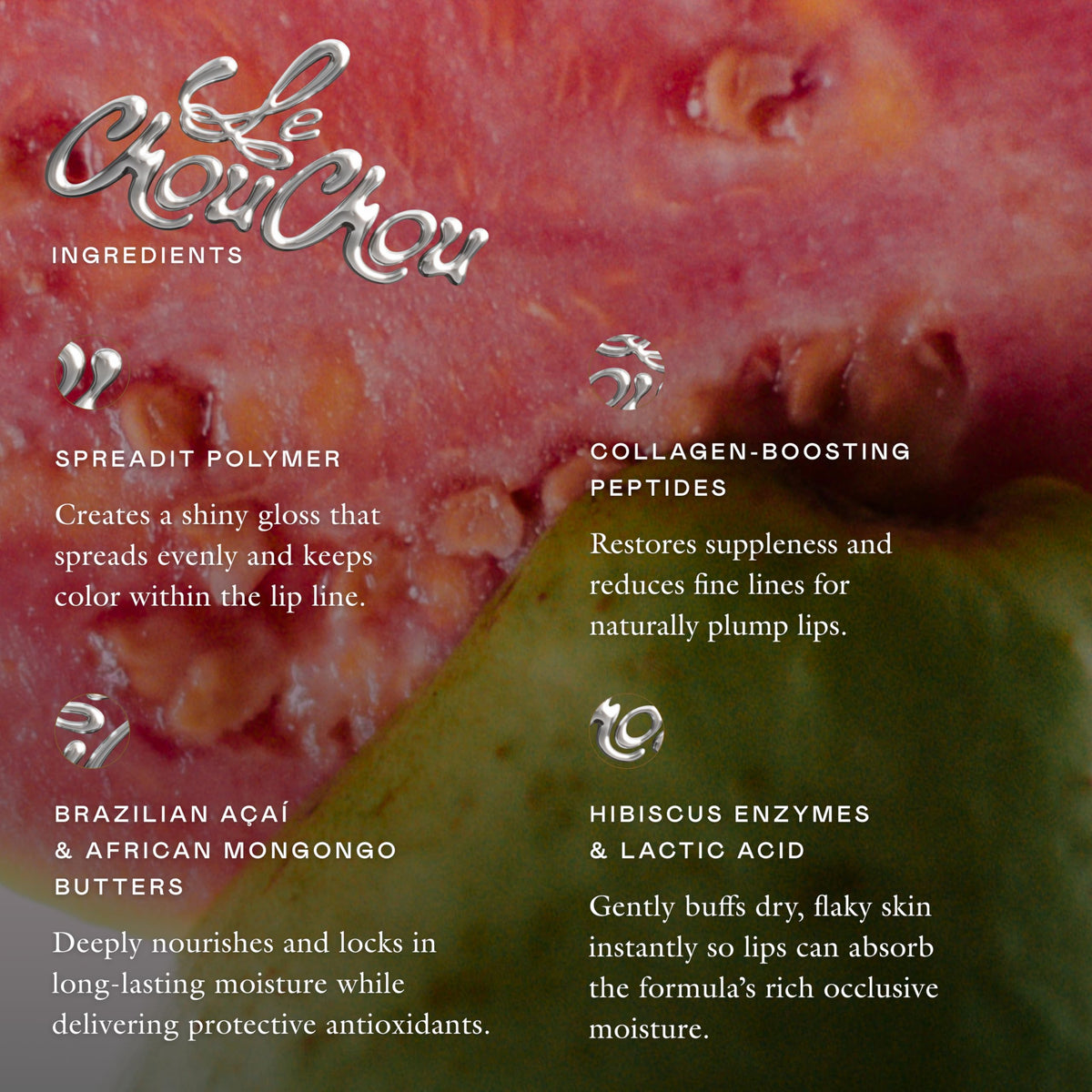 EADEM Le Chouchou label detail close-up showing vegan, dermatologist-tested clean formulation
