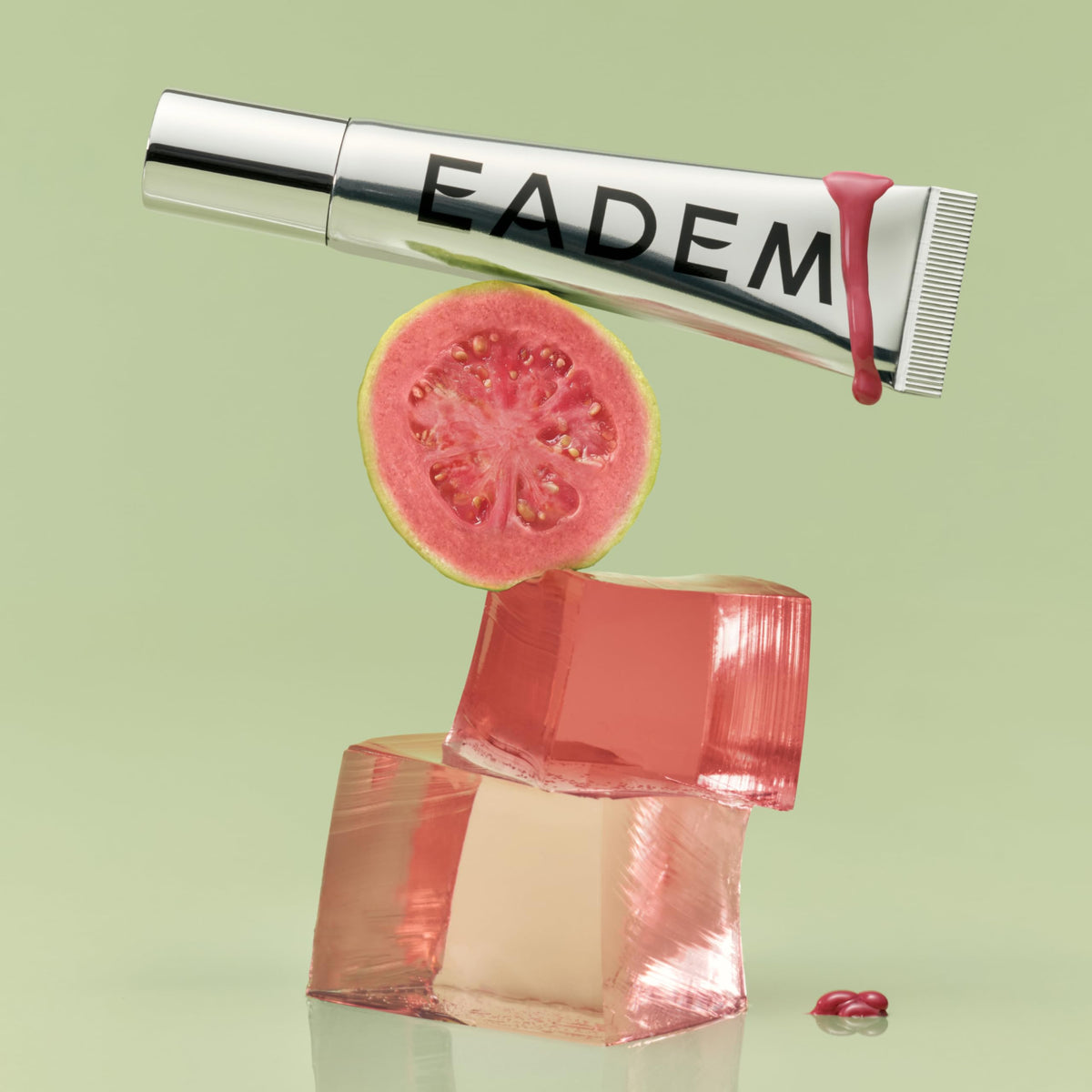 EADEM Le Chouchou size comparison in hand illustrating portable 0.5 oz convenience