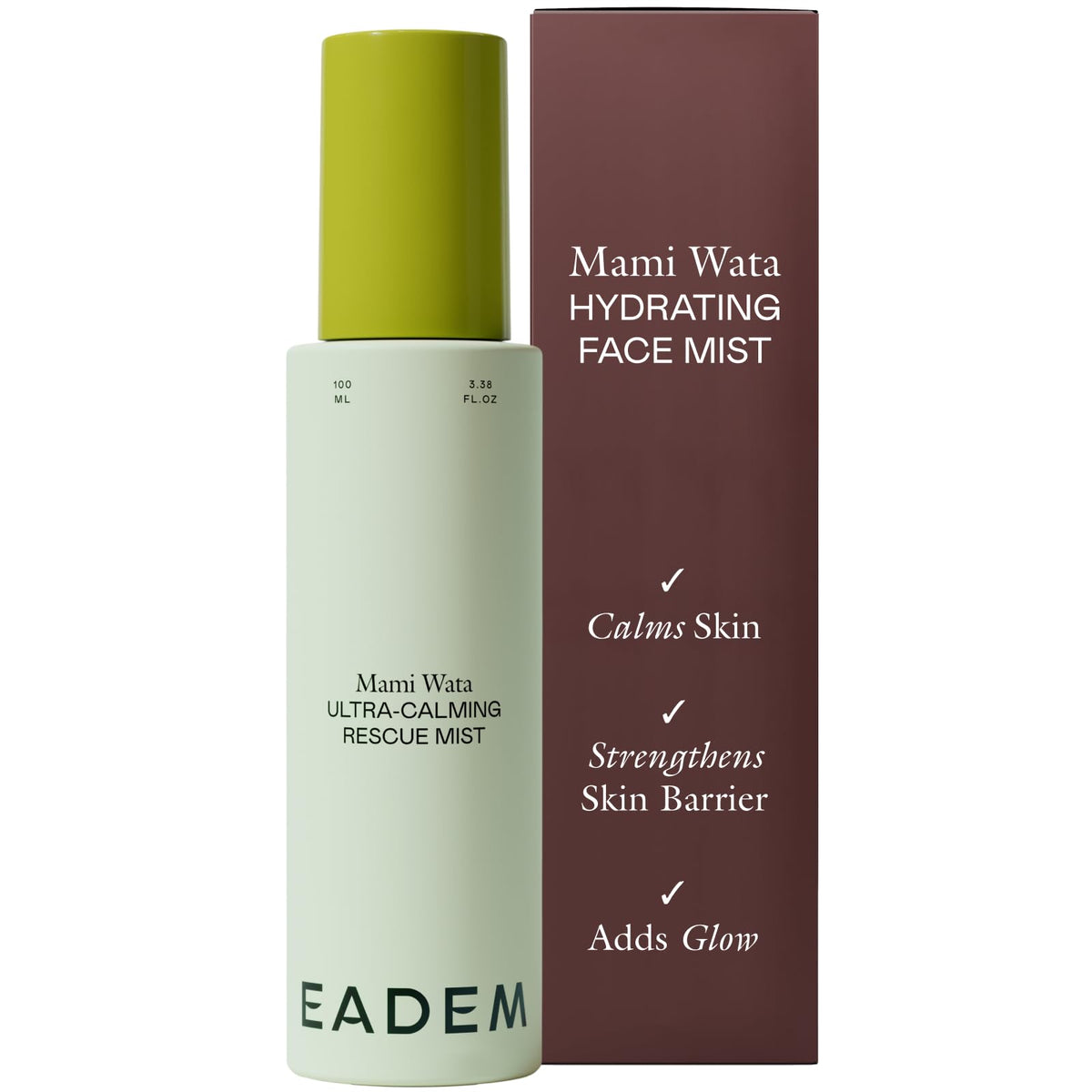 EADEM front packaging showing clean label and 100 ml benefit