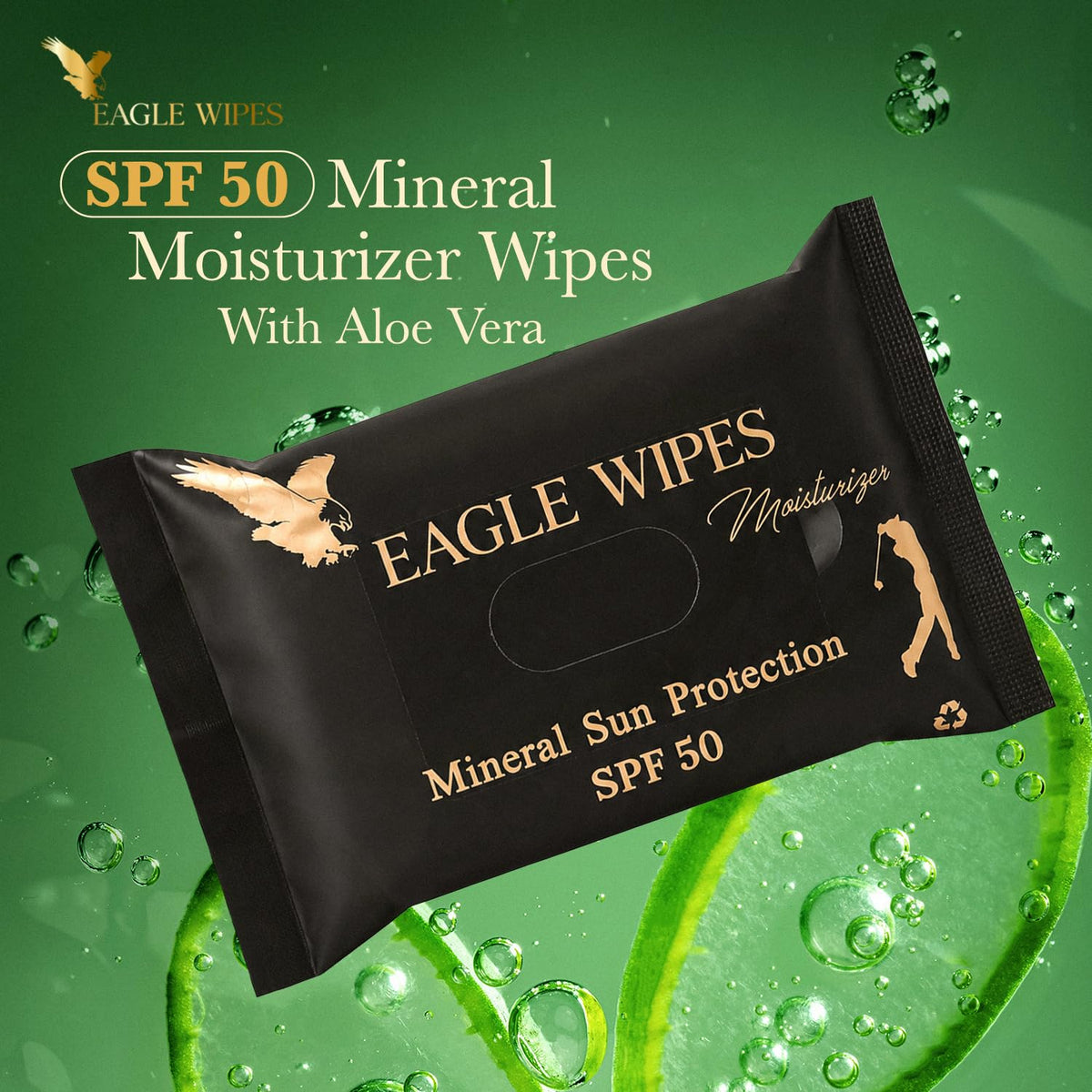 Eagle Wipes close-up of quilted wipe texture for gentle application