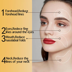 Eakroo closeup of 24k gold eye patch highlighting brightening benefit