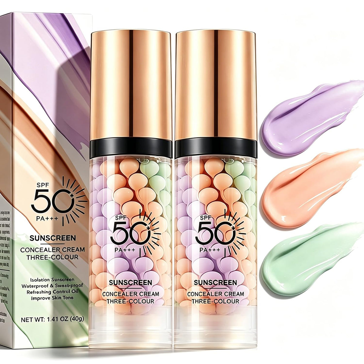 Eakroo front packaging showing the 2PCS set and SPF benefit