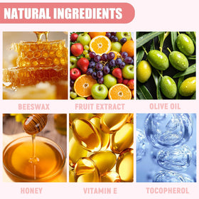 Eakroo ingredient label closeup showing honey beewax vitamin E benefits