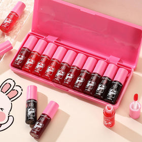 Eakroo lip swatches on hand displaying buildable pigmentation examples