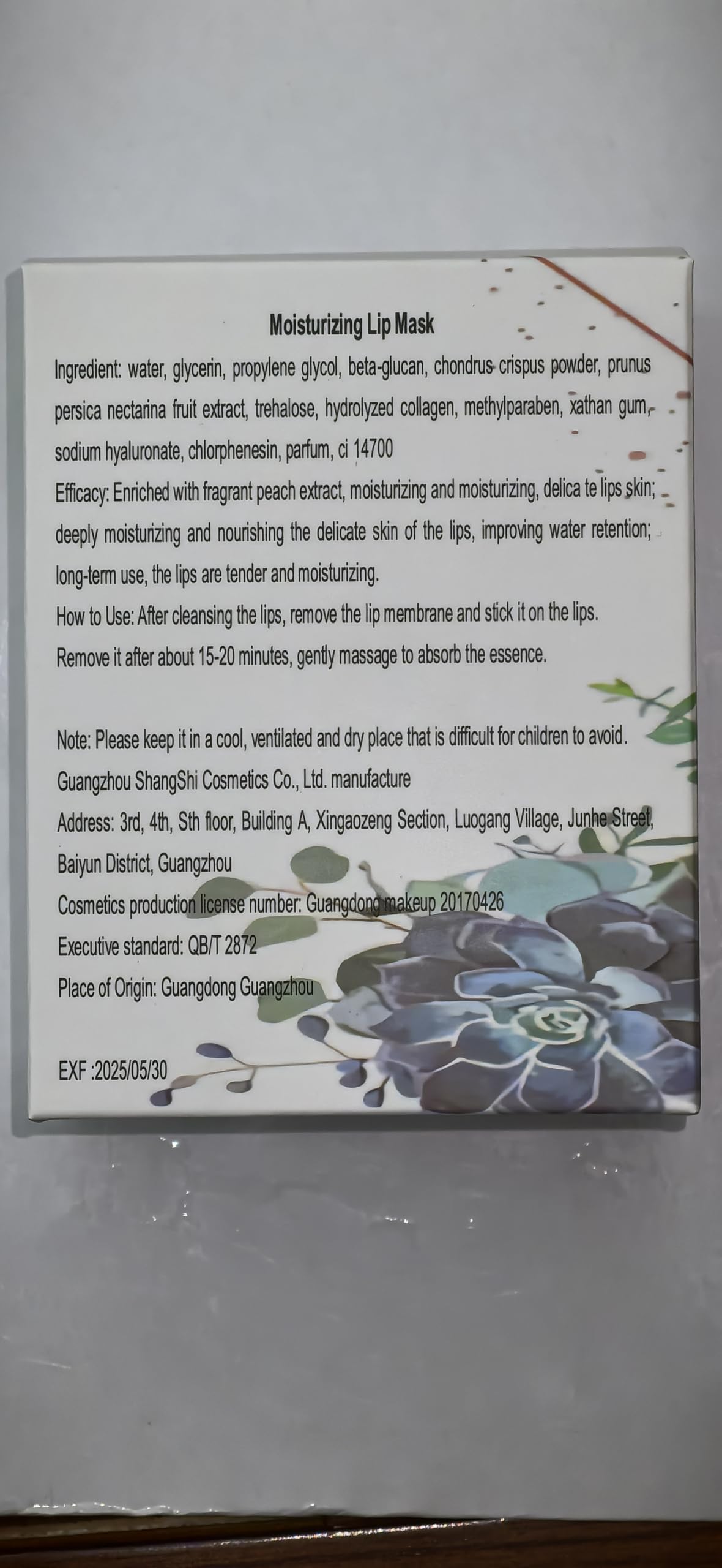 Eakroo packaging back label displaying ingredients and directions