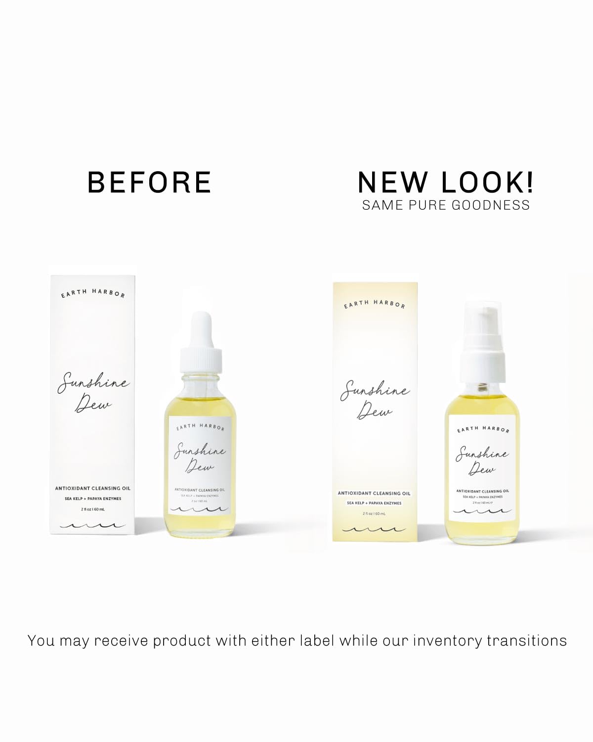 Earth Harbor cleansing oil removing waterproof makeup with visible results
