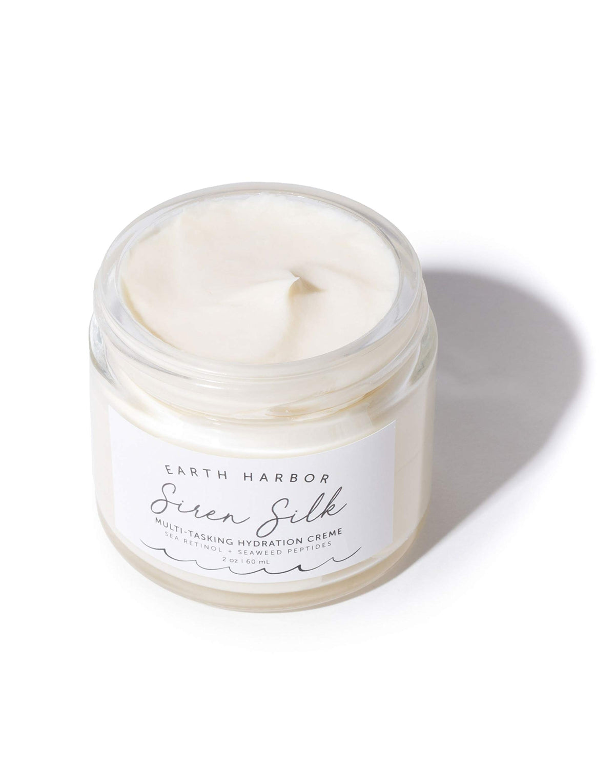 Earth Harbor SIREN SILK open jar whipped texture highlighting fast absorption