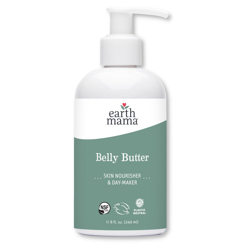 Earth Mama front jar showing product packaging and clean branding for reassurance