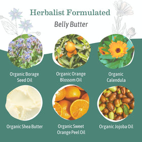 Earth Mama Belly Butter open jar showing creamy texture for deep hydration