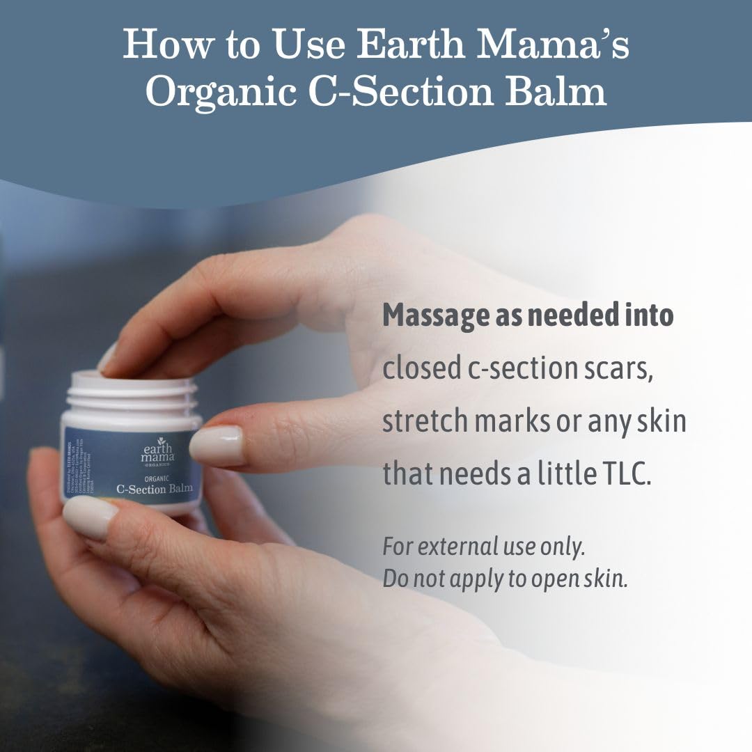 Earth Mama balm on a nursery dresser suggesting postpartum routine comfort