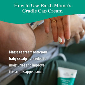 Earth Mama ingredient label close-up emphasizing organic oils and clean formulation