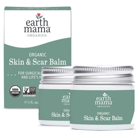 Earth Mama front tin showing brand and clean organic packaging for easy recognition
