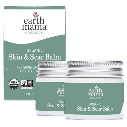 Earth Mama front tin showing brand and clean organic packaging for easy recognition