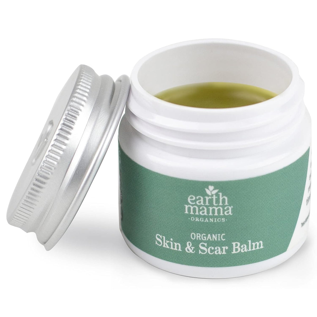 Earth Mama label detail close-up highlighting certifications like Oregon Tilth and Non-GMO