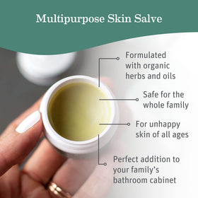 Earth Mama open tin texture close-up highlighting rich balm consistency for deep moisturization