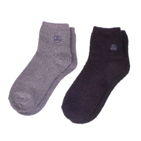Earth Therapeutics aloe socks front view showing plush comfort and color