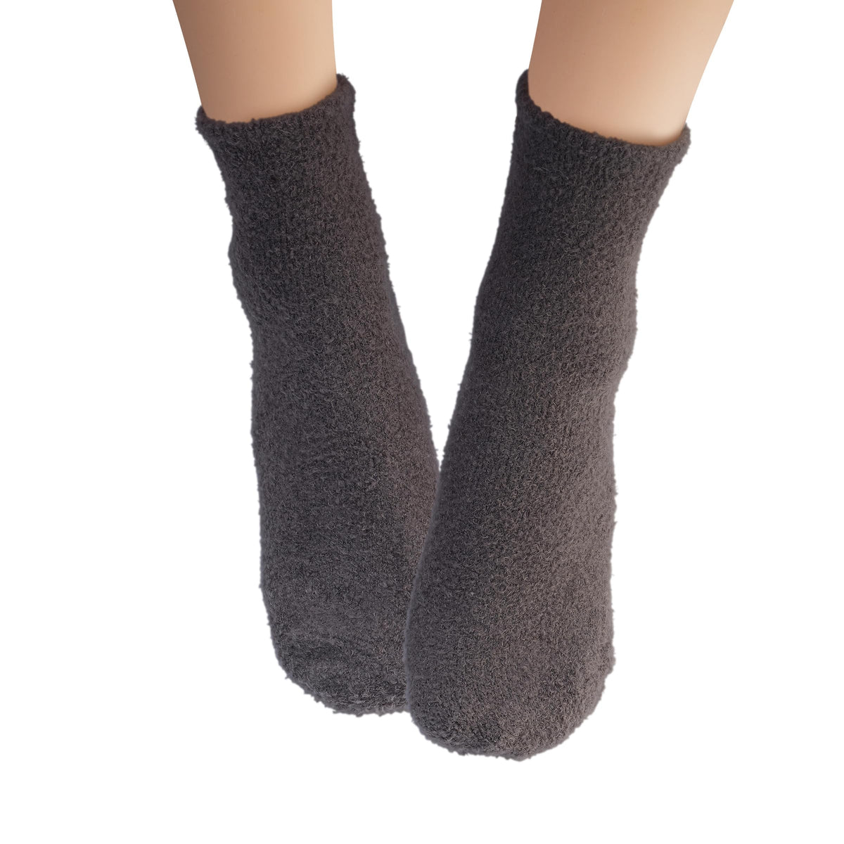 Earth Therapeutics aloe socks beside ruler showing one-size-fit scale
