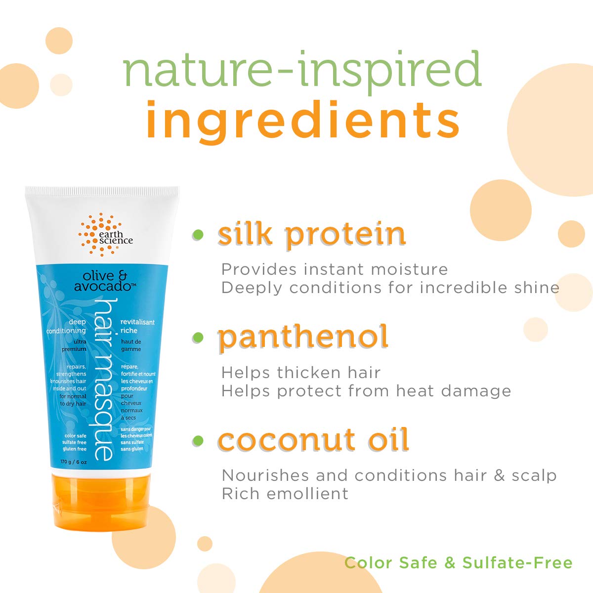 Earth Therapeutics applying masque in shower for deep conditioning benefit