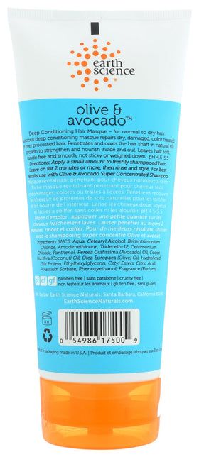 Earth Therapeutics back label with ingredients and usage directions visible