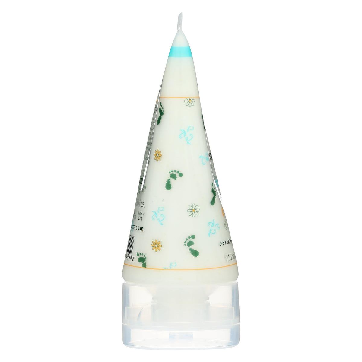 Earth Therapeutics jar held in hand showing 4 ounce size and portability