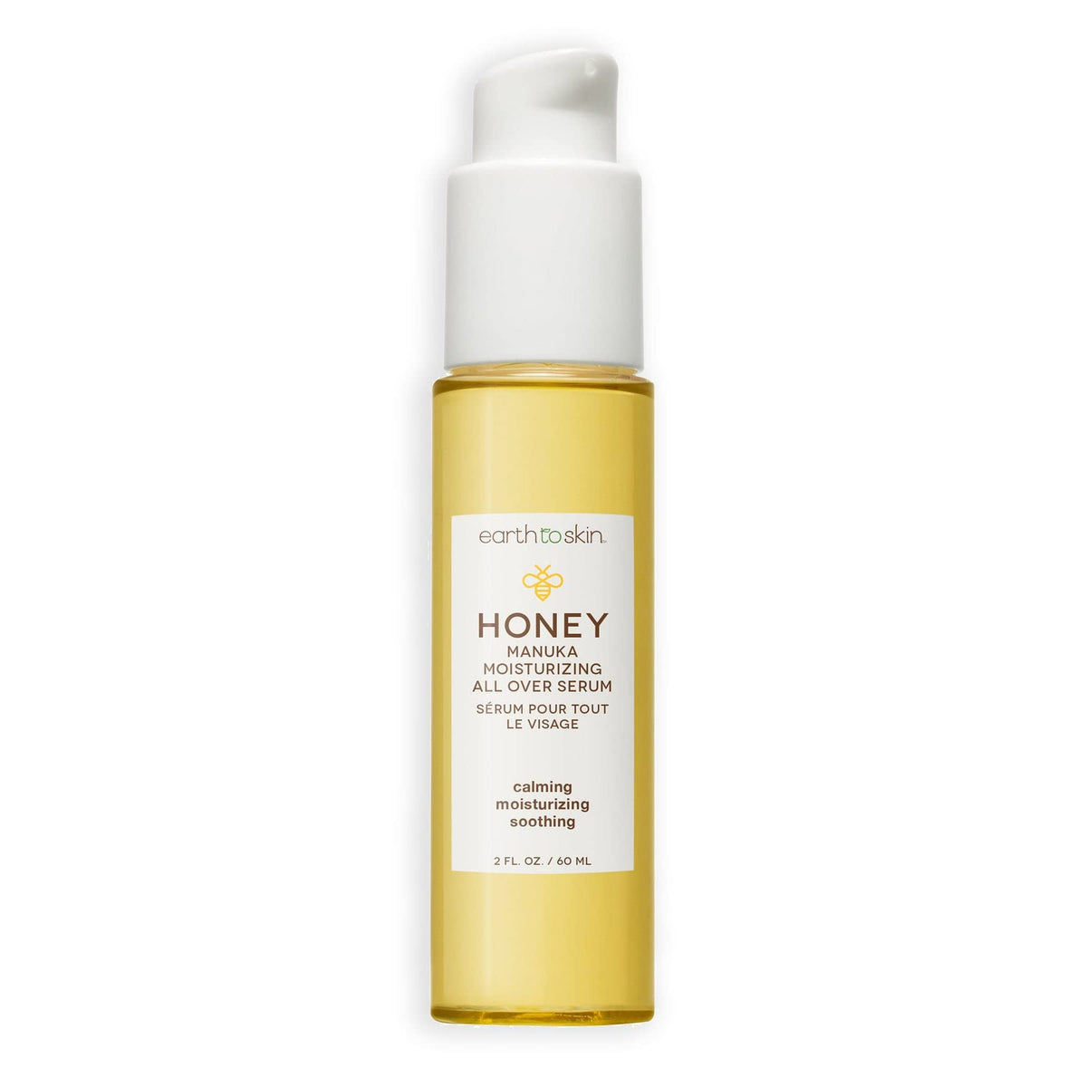 Earth To Skin serum front packaging showing clean label and benefits