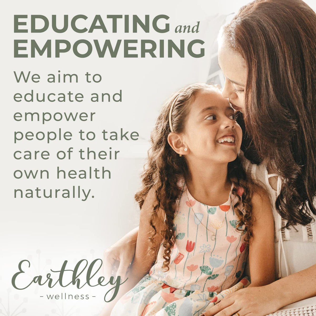 Earthley Wellness label close-up highlighting ingredients and clean formula