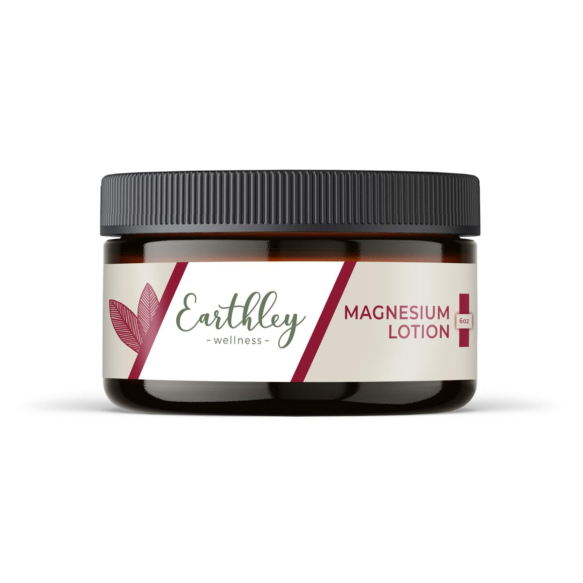 Earthley Wellness jar front view showing label and lavender scent benefit