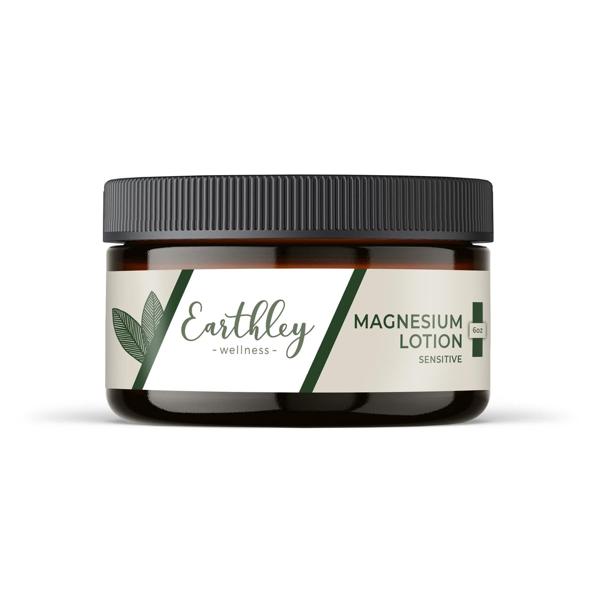 Earthley Wellness jar front view showing calm packaging and easy use benefit