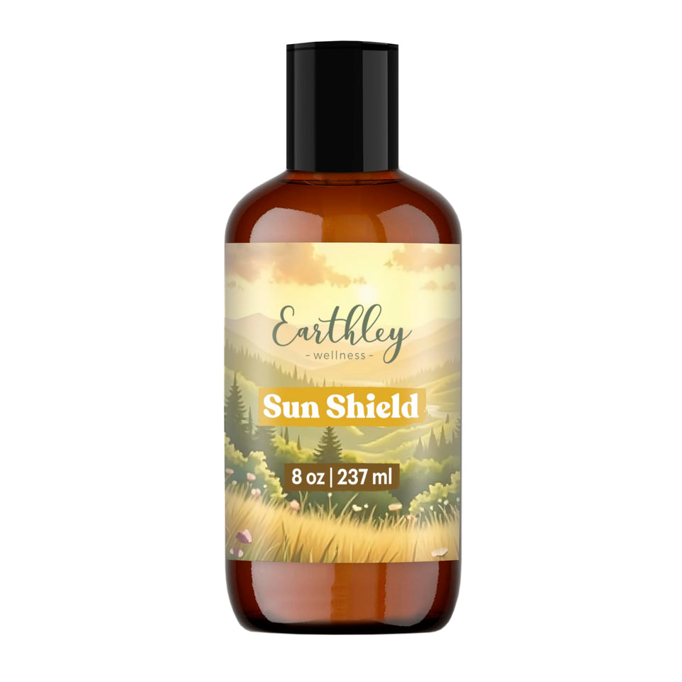 Earthley Wellness front jar view showing clean natural packaging and protective lotion