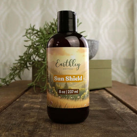 Earthley Wellness cream in hand illustrating 8oz scale and easy-carry convenience benefit