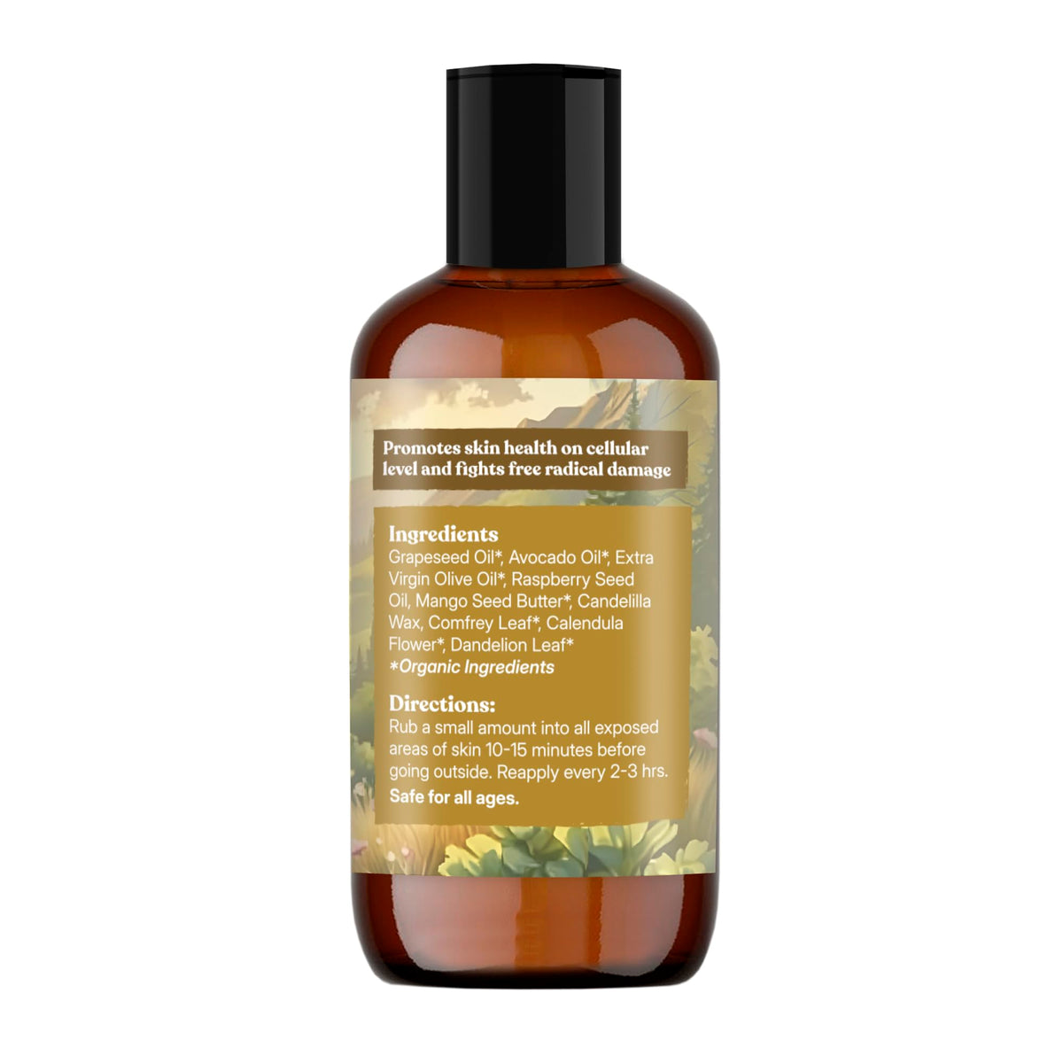 Earthley Wellness close-up texture of lotion showing smooth, lightweight absorption benefit
