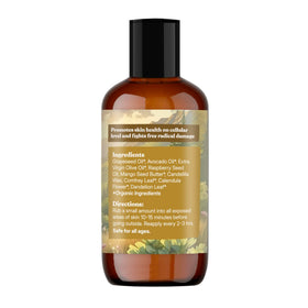 Earthley Wellness close-up texture of lotion showing smooth, lightweight absorption benefit