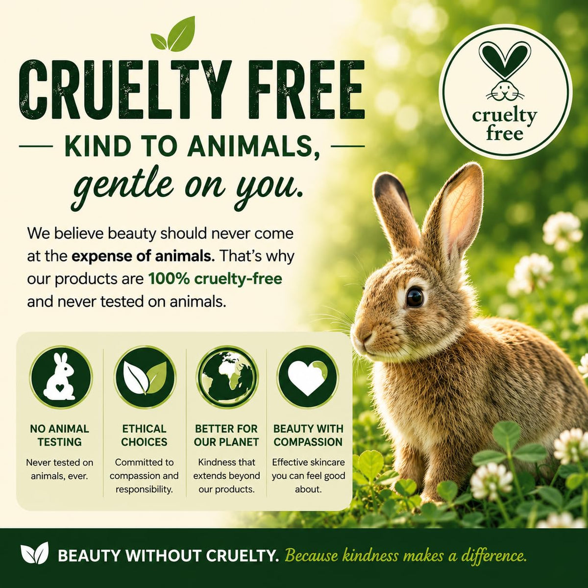 Earthly Body back label close-up displaying ingredient transparency and safety