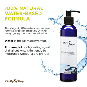 Earthly Body WaterSlide close-up texture drop highlighting silky glide