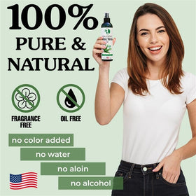 Earth's Daughter back label with ingredient list and cold-pressed claim