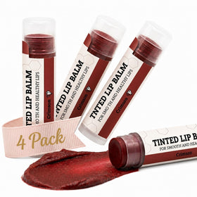 Earth's Daughter front packaging showing crimson tinted balm and eco-friendly benefits