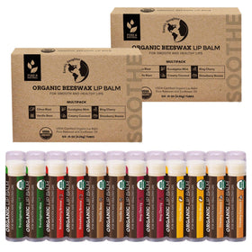 Earth's Daughter family applying lip balm together showing safe everyday use
