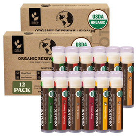 Earth's Daughter front packaging 12-pack showing flavor variety and organic seal