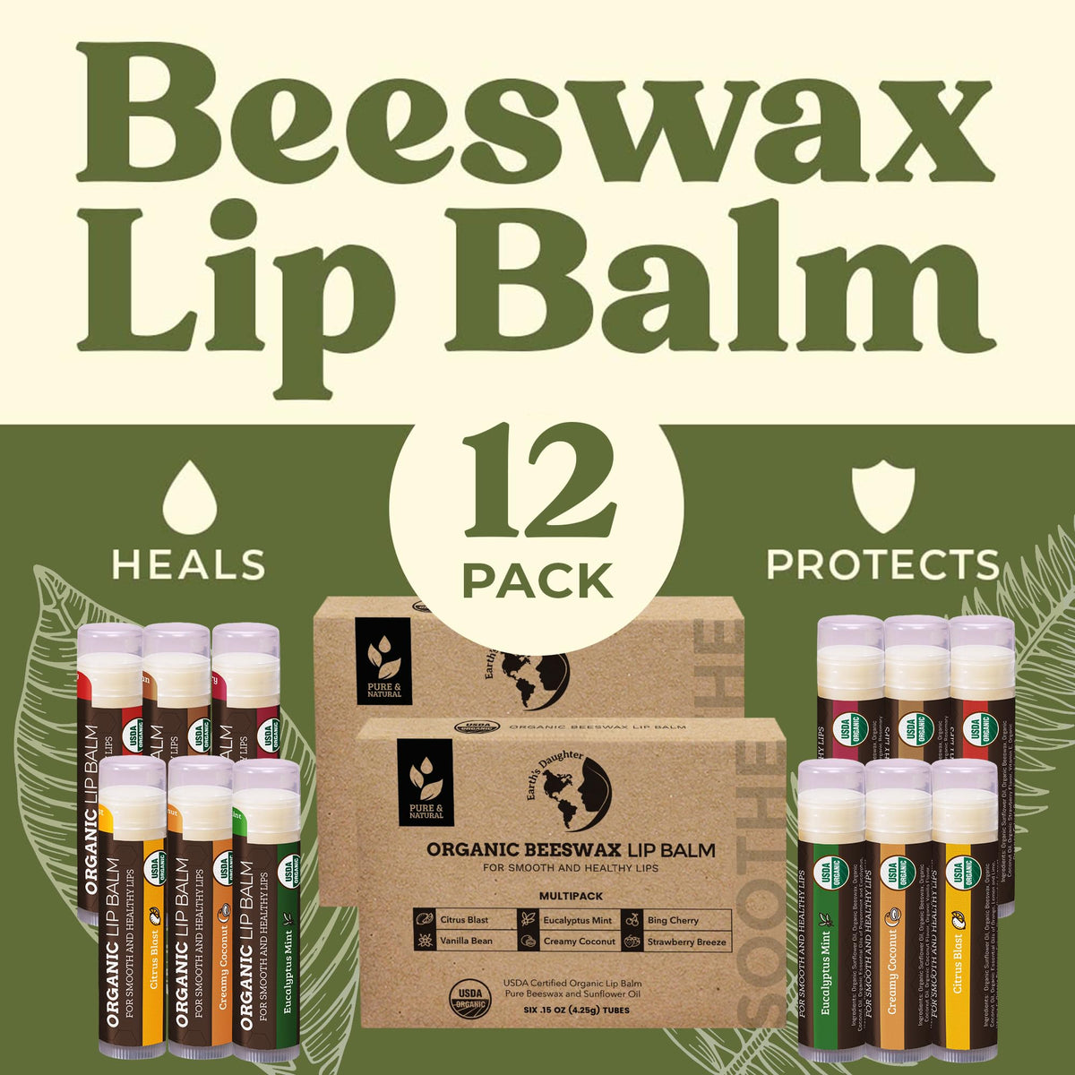 Earth's Daughter lip balm being applied outdoors for quick moisturizing protection