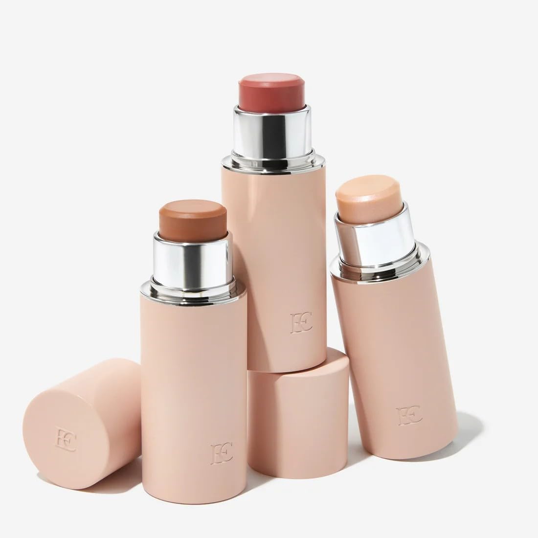 EarthsCure trio inside makeup bag showing portability and simplicity