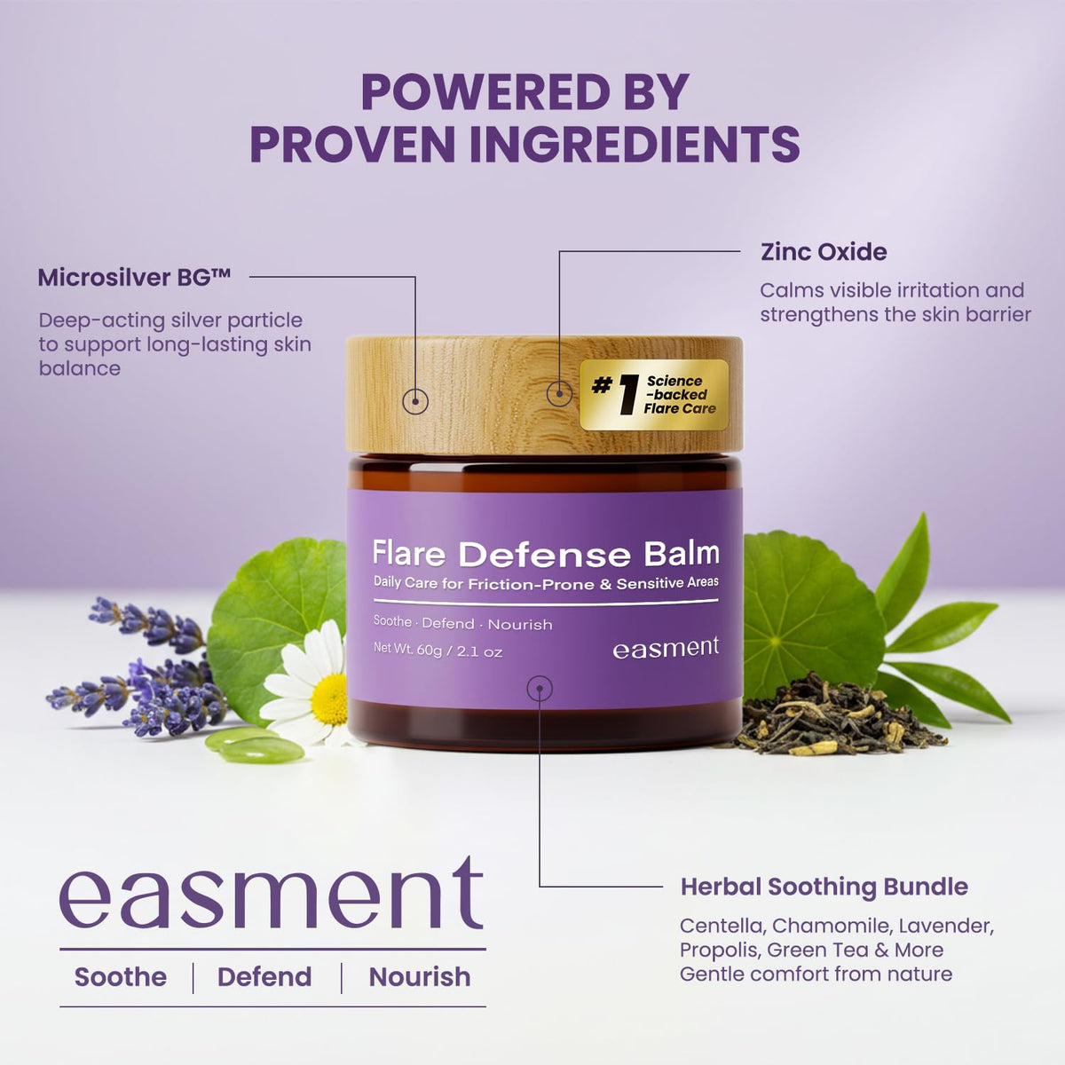 Easment application underarm demonstration showing reduced friction comfort