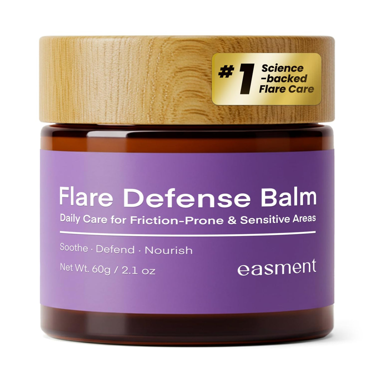 Easment front packaging 2oz balm showing compact tube benefit portability