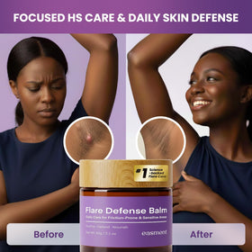 Easment texture close-up smooth balm showing lightweight non-greasy finish