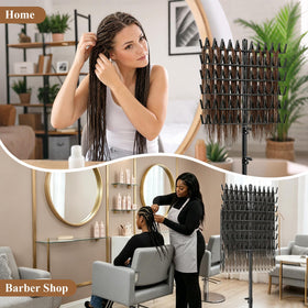 Eastdone rack beside a chair to show scale and space-saving vertical design