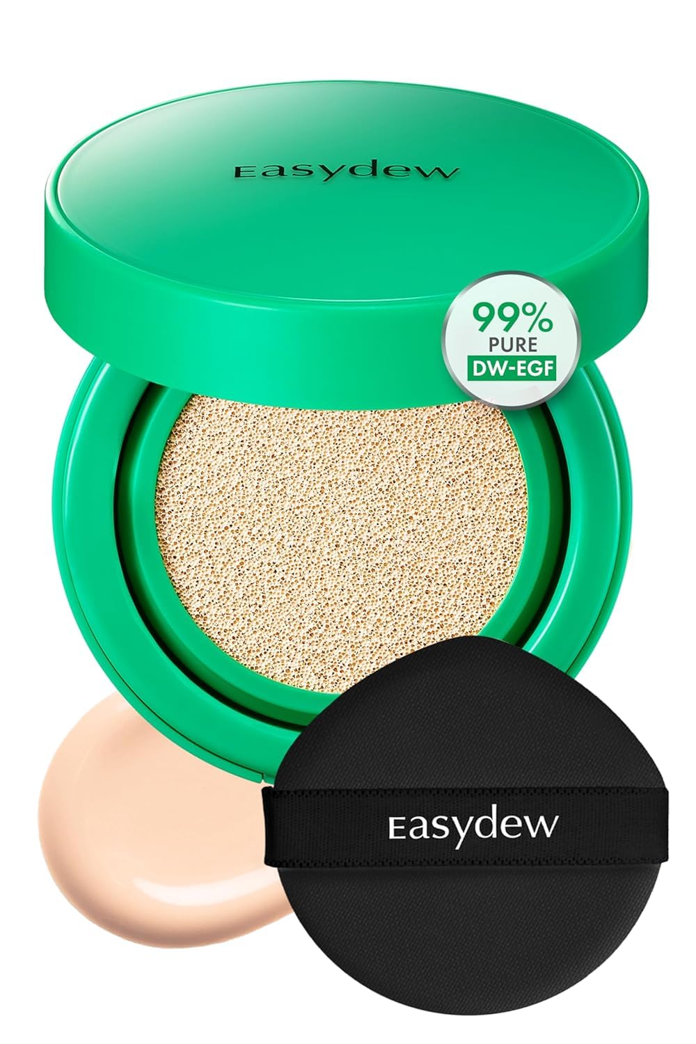 EASYDEW compact front view showing sleek packaging and practical design benefit