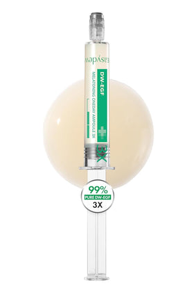 EASYDEW front pump ampoule showing compact design and easy application