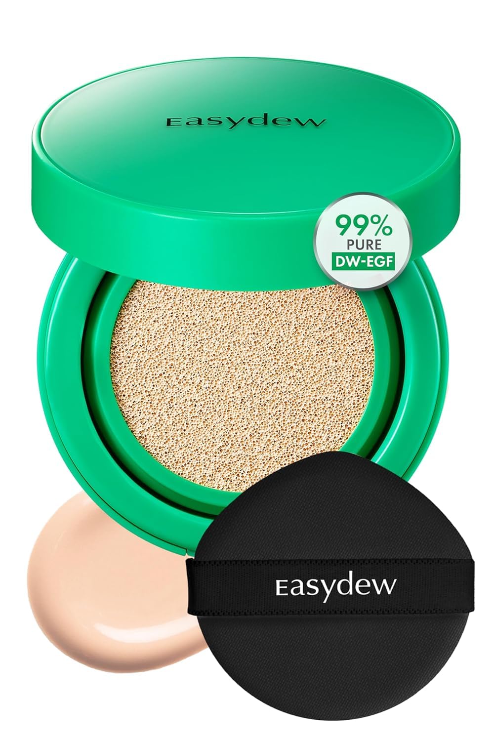 EASYDEW compact front view showing sleek packaging and travel-friendly design