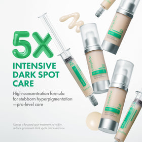 EASYDEW pump close-up dispensing precise serum doses for control