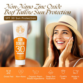 Eat My Face tube in hand to show compact travel-friendly size